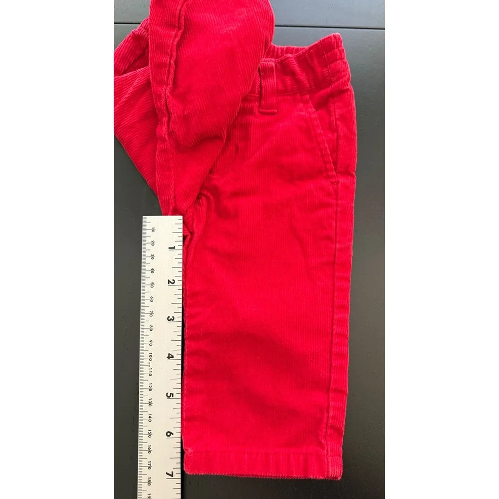 Janie and Jack Baby Corduroy Pants Size‎  3-6 Months Red Infant Prep